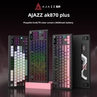 【Local Delivery】AJAZZ AK870 Plus Wireless 3mode Mechanical Keyboard 80% Layout TKL 8000mAh Battery F