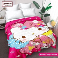 Selimut Bulu Internal 160x200 - Motif Abstrak / Bunga / Karakter / Minimalis