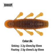 Kingdom 8pcs Soft Lure 2.5g 3.2g 45mm 4.6g 6g 55mm  Floating Sinking Add Salt Artificial Soft Bait W