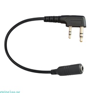zwinz1aa Headphones Radio Adapter K 2 Pin to 3 5 mm Cable Walkies Talkies Headset Adapter