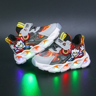 Boys Light-up Shoes Children's Sports Shoes Dad Shoes Children's Light Shoes Flashing Light with Lig