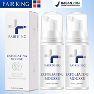 FAIR KING [BPOM] Facial Exfoliating Mousse Peeling Gel Face Scrub Deep Remove Cleaning All Skin Type