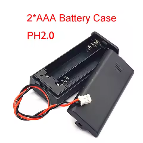 AAA Battery Holder With 2P PH2.0 Head AAA Battery Case AAA Battery Box With ON/OFF 2Slot Standard Ba