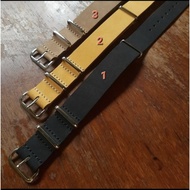 Nato leather strap nato watch strap genuine leather strap