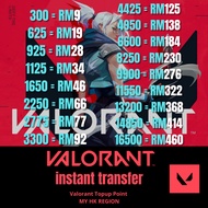 Valorant Point Instant Topup Credit | Recharge | Cheapest | MY HK Region 🌟