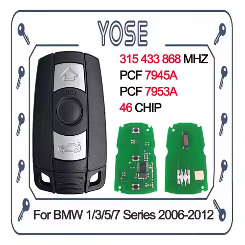 KR55WK49123 CAS3 CAS3+ 315/433/868MHz 315LP For BMW 1/3/5/7 Series 2006-2012 ID46 Smart Remote Car K