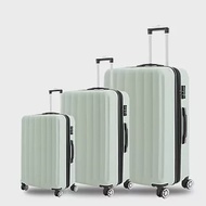 KANGOL - 英國袋鼠海岸線系列ABS硬殼拉鍊三件組行李箱 - 多色可選 粉綠