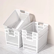 leerhome Plastic Basket Crate Storage Box Desktop