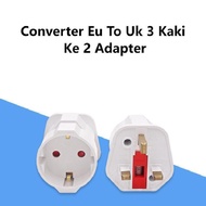 Converter Uk To Eu Adapter Converter Plug Eu 2pin To Uk 3pin Converter Eu To Uk 3 Pin To 2 Adapter F