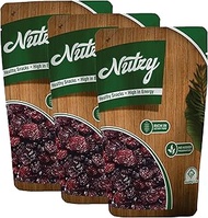 Nutzy Whole Cranberries 600 Grams (200g X 3) – Craneberries Dry Fruit | Sweet and Juicy Superfruit P