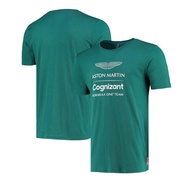 New F1 Jersey+Aston Martin F1 Racing 2023 Team T-Shirt+Unisex Summer Short-Sleeved Round Neck Short-