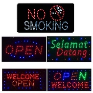 LED SIGN BOARD  --- OUTDOOR LED SIGN BOARD --> OPEN / OPEN&CLOSE / OPEN WELCOME / WELCOME OPEN / SEL