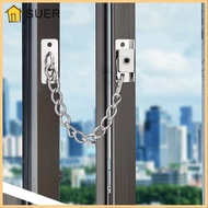 SUER Window Safety Latch Chain Child Safety Lock Casement Stopper Sliding Door Window Lock Window limiter