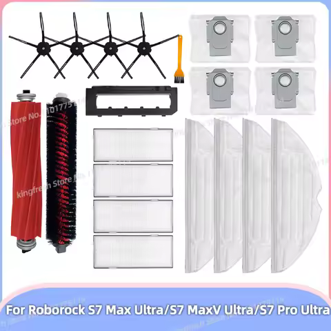 Fit For Roborock S7 Max Ultra / S7 MaxV Ultra / S7 MaxV Plus / S7 Pro Ultra Parts Main Side Brush He