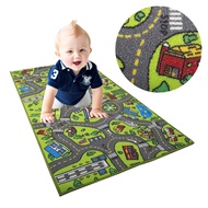 Traffic Map Living Room Children Kids Play Area Rug Carpet Crawling Floor Mat