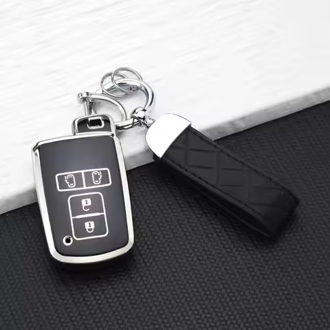 TPU 4 Buttons Smart Remote Fobs for Toyota Alpard Vellfire HV Noah Voxy Esquire Sienta Car Key Cases