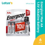 Energizer Max AA 1.5V Alkaline Batteries 6pcs