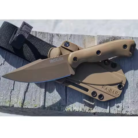 Ka-Bar BK18 Harpoon High-hardness Camping Multi Fixed Blade Knife Jungle Utility Pocket Knife with S
