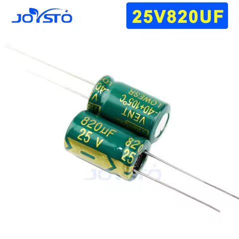 10PCS 25V 820UF High Frequency Low Impedance Aluminum Electrolytic Capacitor 820UF 25V 10*16