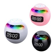 Mini Bluetooth Speaker Wireless Bluetooth Sound Box with LED Display Alarm Clock Hifi TF Card MP3 Music Play