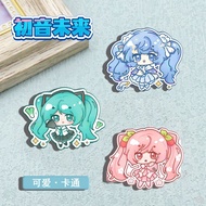 ntgjyuju72Dis0cussion Hatsune Miku brooch anime around Highness the same creative badge pin