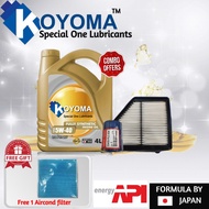 HONDA HRV T7A AIR FILTER + OIL FILTER + KOYOMA ENGINE OIL (combo offer)