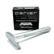 Parker SoloEdge Single Edge Safety Razor With 100 Parker Platinum Single Edge Razor Blades Included