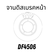 จานดิสเบรคหน้า  LEXUS LX 450 ปี 92-97 DF2723 DF4506 TRW