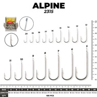 MATA ALPINE 2315 HOOK SIZE 5-15 | HOOK WITHOUT HOLE | HOOK