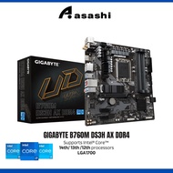 Gigabyte B760M DS3H AX WiFi D4 DDR4 Micro ATX (mATX) Intel Motherboard | Intel LGA1700 Socket