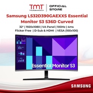 Samsung LS32D390GAEXXS Essential Monitor S3 S36D Curved | 32" | 1920x1080 | VA Panel | 100Hz | 4ms |