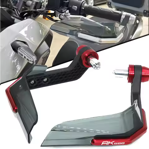 Motorcycle 7/8" 22mm Handguard Hand Bar Grip Guard Windshield Deflector Handlebar Protector For KYMC