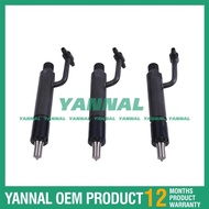 3 Pcs Fuel Injector 729103-53100 729503-53200 for Yanmar Engine 3TN82TE 3TN84L 3TN84TE 3TN84TL 3TNE8