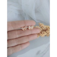 Gold Plated titanium Stud Earrings For Teens & Adults AM9