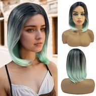 Short Bob Straight Synthetic Wigs Ombre Wigs for Women Heat Resistant Wig