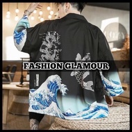 RE02 KIMONO CARDINGAN IMPORTED FOR MEN AND WOMEN JAPANESE HARAJUKU HAORI COSPLAY HAORI SUMMER BIG SI