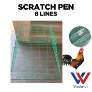 Scratch Pen For Gamefowl Collapsible Scratch Cage