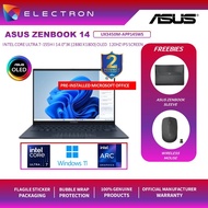 Asus Zenbook 14 OLED UX3405M-APP145WS 14" 3K Laptop Foggy Silver ( CU7-155H, 32GB, 1TB, Intel Arc, W11, HS )