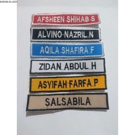 Custom Embroidery Name Bet Computer Embroidery ELITE B 380 Neat Stitching Size 1.8x8.5cm Uniform Att