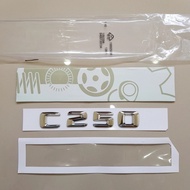 3D Emblem Logo Letter C250 Mercedes Benz Badge C 250 CHROME