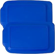 Replacement Lid Cover for Pyrex 3 QT Glass Baking Dish Caserole Container 233-PC (Blue), 2-Pack