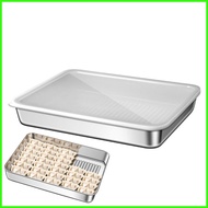 Dumpling Storage Box Stainless Steel Container Food Dumpling Box Stackable Fridge Food Storage Containers for drea2sg