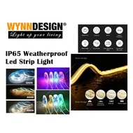 Wynn Design [8mm-320D IP65] 24V COB Led Strip Light 5meter Roll Colourful Led Strip with Power Suppl