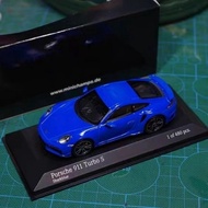 Mini Cut MINICHAMPS 1/43 Porsche Porsche 911 (992) Turbo S Sports Blue