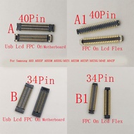 1-10Pcs Lcd Display FPC Connector Usb Plug For Samsung A03 A035F A02S A025F A025 A04E A042F Galaxy C