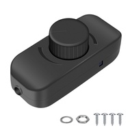 【SUITU】Rotary Dimming Inline Dimmer Switch With Memory Function LED Dimmer Switch【Ready Stock】