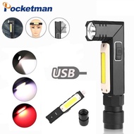 Pocketman Senter LED Rotatable XPG+COB 10000 Lm 3189A