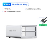 Orico 99ชุด5Bay อะลูมิเนียม DAS RAID RAID Solution Type-C แท่นอุปกรณ์เชื่อมต่อฮาร์ดดิสพื้นที่จัดเก็บ