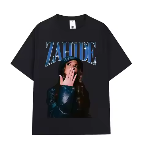 Zahide Merch Graphic T-shirt Men Women Clothing Fashion High Quality T Shirts Cotton Oversized Short
