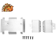 Stainless Steel Chassis Armor Axle Protector Skid Plate for  EX86190 EX 86190 LC76 1/10 RC Crawler C